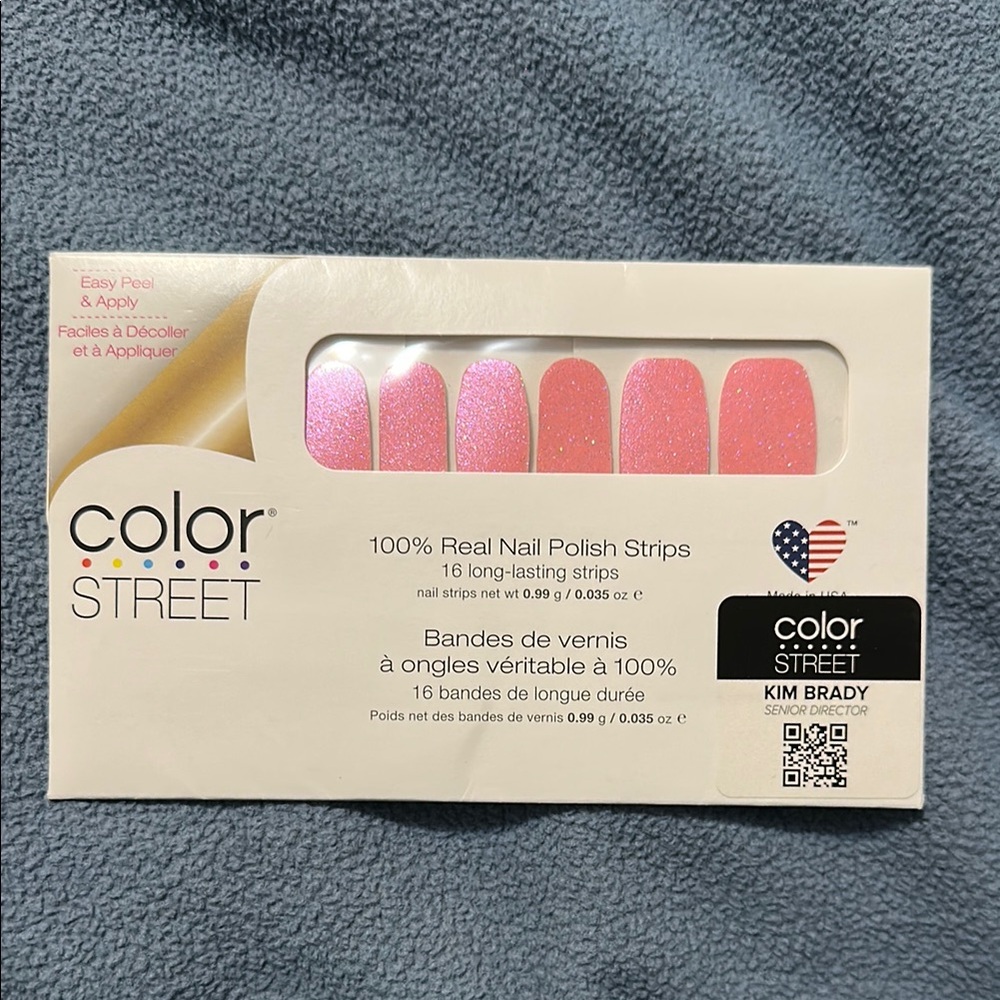 Color Street Pink Press-On Nail Strips